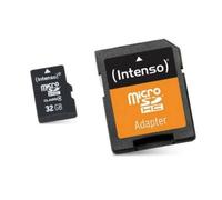 Intenso Scheda di memoria microSDHC da 32 GB Classe 10 (con Adattatore SD)