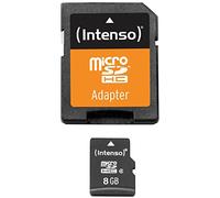 Intenso Scheda di memoria MicroSDHC Memory Card da 8 GB, Class 4 (con Adattatore SD)