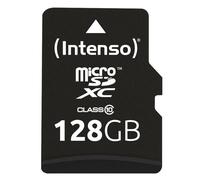 Intenso Scheda di memoria microSDXC da 128 GB, Classe 10 (con Adattatore SD)