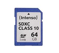 INTENSO 3411490 - Scheda di memoria SDXC 64 GB, Intenso Classe 10