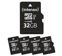 Intenso Scheda microSD Premium Multipack, 5 x 32 GB, Micro SDHC, per smartphone, tablet e fotocamere, impermeabile, a prova di caduta, a prova di raggi X, resistente alle temperature, fino a 90 MB/s
