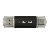 Intenso Twist Line 64 GB - Chiavetta USB Dual 3.2 Gen 1x1, USB-C e USB-A, 70 MB/s, antracite