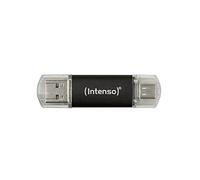 Intenso Twist Line 64 GB - Chiavetta USB Dual 3.2 Gen 1x1, USB-C e USB-A, 70 MB/s, antracite