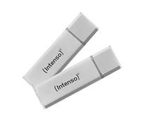 Intenso Ultra Line, Chiavetta USB da 2 x 32 GB, Prendrive USB 3.2 Gen 1 x 1, argento