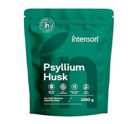 Intenson Bucce di Psillio, 1000 g, Ricche di Fibre, 100% Naturali, Vegane e Compatibili con la Dieta Keto, Senza Glutine, Senza Additivi, Senza OGM