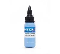 INTENZE Colore per tatuaggi Blu 30ml -The Boris Swimming Pool-L'originale:colori resistenti e assolutamente sterili-Inchiostro per tatu.vegano-per vivaci tatu.permanenti con una consistenza perfetta