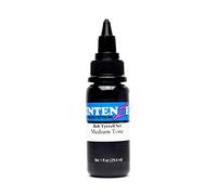 INTENZE Colore per tatuaggi Nero 30ml-BobTyrrell Medium Tone-L'originale: colori resistenti e assolutamente sterili-Inchiostro per tatu. vegano-per vivaci tatu. permanenti con una consistenza perfetta