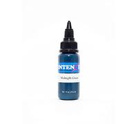 INTENZE Colore per tatuaggi Verde 30ml - Midnight Green - L'originale:colori resistenti e assolutamente sterili-Inchiostro per tatu.vegano-per vivaci tatu.permanenti con una consistenza perfetta