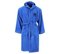 Inter - Accappatoio Unisex, Vestaglia in Spugna, Colore Blu, Vestibiltà Regolare, Cotone 100%, Prodotto Ufficiale, Serie A, Taglia 14 Anni