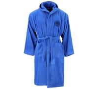 Inter - Accappatoio Unisex, Vestaglia in Spugna, Colore Blu, Vestibiltà Regolare, Cotone 100%, Prodotto Ufficiale, Serie A, Taglia S