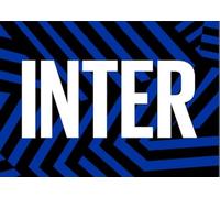Inter Bandiera Dimensioni 140 x 100 cm con Nuova Grafica Geometrica con wormark Centrale