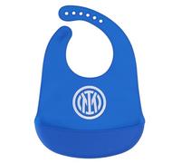 Inter - Bavaglino silicone - Prodotto Ufficiale - Tasca raccogli pappa per bambini e neonati - Regolabile