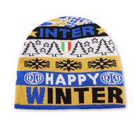 Inter - Berretto di Natale Edizione 2024 Ufficiale Unisex-Adulto, Festeggia l'inverno con Stile nerazzurro! Ottima Idea Regalo, per i Veri Tifosi Nerazzurri.