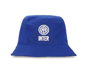 Inter Cappellino da Baseball, Collezione Bucket Hat, Design per Tifosi nerazzurri Accessorio Ufficiale e Resistente, Adatto per la Pioggia, Prodotto Ufficiale, Blu