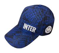 Inter Cappellino da Baseball con Visiera, Collezione Stadio, Grafica Pitonata, Logo, Poliestere, Serpente, Taglia Unica Regolabile, IN2122/CA