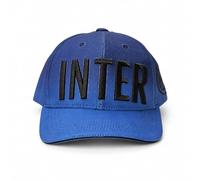 Inter Cappello Ufficiale in Cotone Nero/Azzurro con Sctitta Modello Baseball con Visiera Curva e Regolabile - Prodotto con Licenza - 2024013