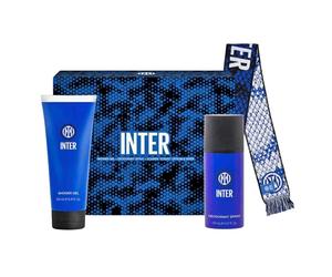 Inter Cofanetto Regalo Deodorante 150 ml + Gel Doccia 200 ml + Sciarpa - Set regalo