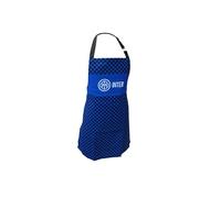 Inter F.C, Grembiule Cucina BBQ con Pettorina, Taglia Unita, Unisex, 100% Cotone, Prodotto Ufficiale