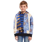 Inter, Felpa con Cappuccio Unisex Bambini, Multicolore, 12 Anni