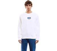 Inter, Felpa Girocollo Uomo, Prodotto Ufficiale, Collezione Esclusiva Target Unisex-Adulto, Bianco, Extra Large