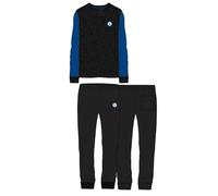 Inter hermet pigiama ragazzo lungo in puro cotone prodotto ufficiale art. T20 2055 (nero, 14 anni)