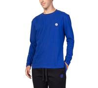 Inter, Homewear, Maglia a Maniche Lunghe da Casa con Logo dell'Inter Lato Cuore, Abbigliamento Casa, Girocollo, Comoda, 100% Cotone, Colore Blu, Taglia M