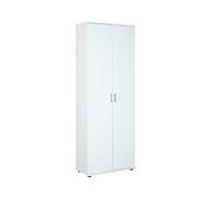 Esidra Akron Armadio 2 Ante, Legno, Bianco, 70x34x189 cm