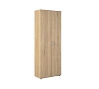 ARMADIO GALLO 2 ANTE + 5 RIPIANI 70x34x189H CM LAMINATO FINITURA ROVERE INTER LI