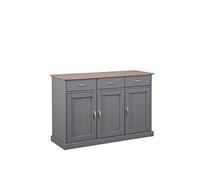 MOBILE SOGGIORNO CREDENZA BUFFET LUZERNA 3 ANTE + 3 CASSETTI 131x45x86H PINO MAS