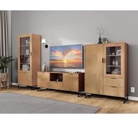 Inter Link - Cassettone TV - Mobile TV - Consolle TV - Credenza TV - 2 ante - 1 cassetto - 1 vano - Rovere Colori - Vivo 2T1S