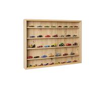 Inter Link Espositore da parete per oggetti da collezione Mobile con 4 ripiani 5 scomparti per miniature MDF Decoro Rovere (80x60x9,5 cm) Artisario