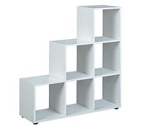 Inter Link - Libreria a 6 cubi - Scaffale con vani a giorno - Divisorio per ambienti - Scaffale a libera installazione - Ripiano per archivi - Melaminico - Compatibile con scatole pieghevoli Winny - Cadore 6