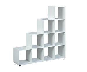 Inter Link - Libreria - Divisorio - Dieci scomparti - Bianco - Caboto