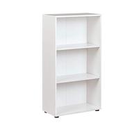 Inter Link Libreria Scaffale 3 nicchie Ripiano regolabile in altezza Per ufficio soggiorno ingresso Arco 2 Dimensioni in cm P 30 x L 60 x H 110 Colore bianco