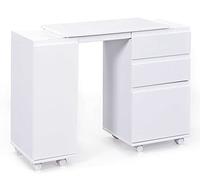 Inter Link Scrivania Allungabile per Ufficio su Pannello Truciolare, Bianco