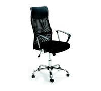 POLTRONA UFFICIO TORINO REGOLABILE IN ALTEZZA 62x66x115/125H METALLO + ECOPELLE