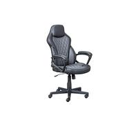 Inter Link Sedia Girevole da Ufficio, Colore: Nero/Grigio, 60 x 64 x 107-117 cm