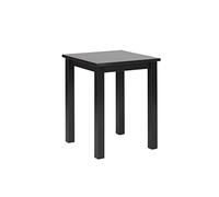 Inter Link - Tavolino in legno - Tavolino in pino massello con venature naturali - Tavolino in legno come tavolino, tavolino, tavolino - 45 x 45 x 55 cm - Nero