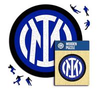 Inter- Logo Puzzle in Legno, Multicolore, M, LOGOINTER