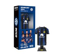 INTER - Maglia Home Jersey 2023-2024 Miniatura Alluminio con Custodia da Assemblare - Calcio, Milano, Idea Regalo, Oggetto da Collezione, Prodotto Ufficiale