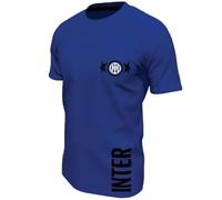 Inter Maglia Mezza Manica in Cotone t-Shirt seconda Stella (L, Royal)
