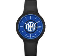 Inter Meccanismo al Quarzo Giapponese, Orologio Sportivo Unisex-Adulto, Nero/Logo Grande Blu