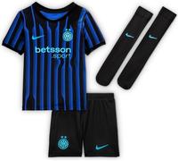 Inter Milano 2025/26 Stadium Home - Set di 3 maglie da calcio Nike Replica per bambini più piccoli, colore: Blu Lione/Nero/Blu clorine Blue, HJ5621-439, S