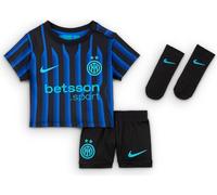 Inter Milano 2025/26 Stadium Home - Set di 3 maglie da calcio Nike Replica per neonati/neonati, colore: Blu Lione/Nero/Blu clorine Blue, HJ5638-439, 9-12