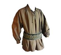Inter-Moden Camicia da mercato medievale - Uomo Swafrian XL/DKL marrone