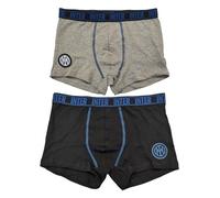 Inter Original Boxer Junior Intimo in Cotone per Ragazzo Intimo, Eccellente qualità Stile Italiano, Multicolore Taglie Regolari da 10 a 16 Anni (IT, età, 12 Anni, Regular, 2, Multicolore)
