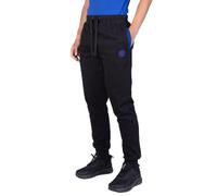 Inter, Pantalone Homewear in Felpa Garzata, Coulisse in Vita, Due Tasche Laterali, Colore Nero con Logo Inter, Taglia 2XL
