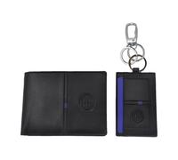 Inter, Parure Portafoglio e Portachiavi 100% Pelle 153447 Unisex-Adulto, P3447, Standard