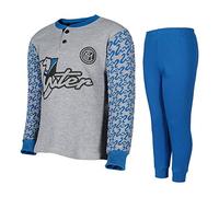Inter Pigiama Bambino Lungo Caldo Interlock Cotone Prodotto Ufficiale Art. IN16043 (Royal, 3 Anni)