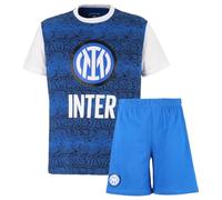 Inter Pigiama Corto Logo, Set Unisex-Bambini e Ragazzi, Nero, 8 Anni
